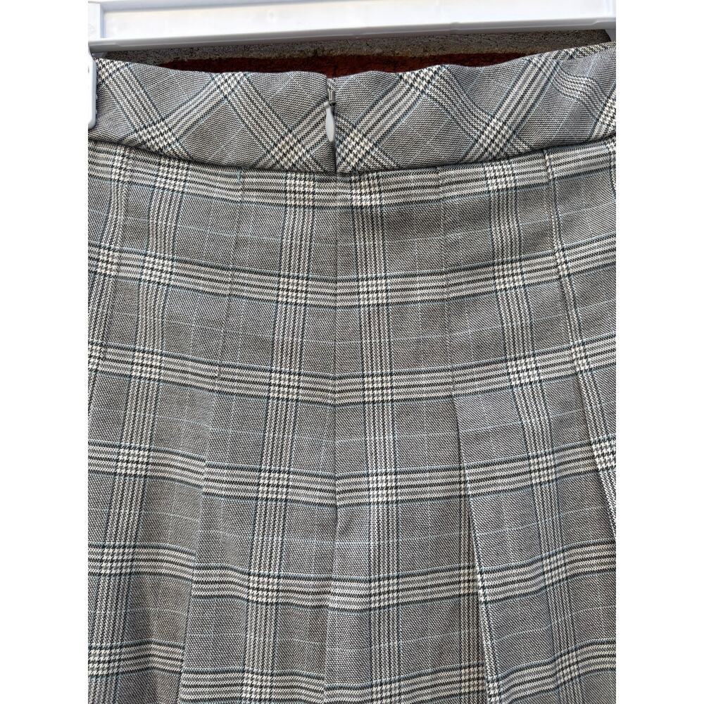UNIQLO Gray Plaid Pleated Mini Skirt Women’s Small Preppy Tennis Schoolgirl - Picture 4 of 5